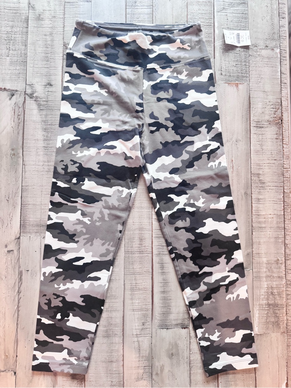 J. Crew Women’s' Gray & Black Camo Leggings